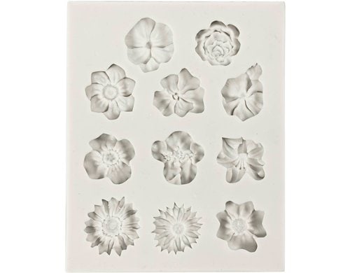 Creativ Company Giessformen Silikon Blumen, für Seifen, Kerzen, Schmuck