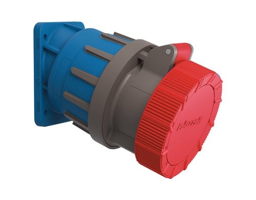 Steffen Palazzoli CEE Rotor 20° Wink-Steckd 16/4, 3LPE, 400V, 6h, IP66/67/69 vernickelt
