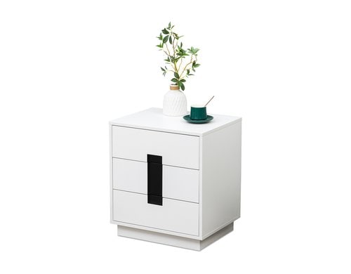 relaxdays Kommode mit 3 Schubladen MDF, China, Weiss