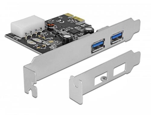 Delock 89243 PCI Express Karte 2 x USB 3.0 Chipsatz: Renesas, inkl. LowProfile Bügel