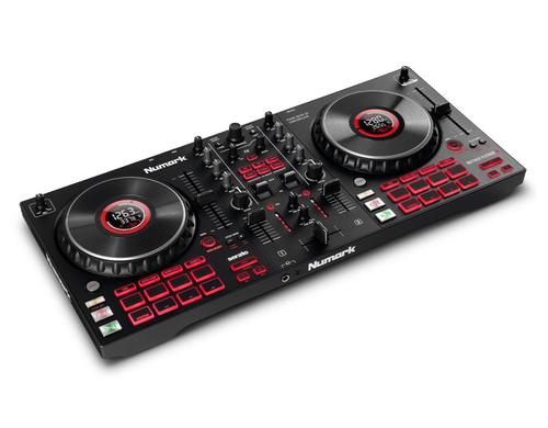 Numark Mixtrack Platinum FX 4-Deck Kontroller mit Jogwheel-Displays