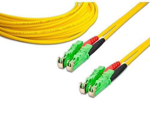 Lightwin LWL HQ Duplex Patchkabel, LSH, 2m Singlemode OS2, E2000/APC-E2000/APC komp.