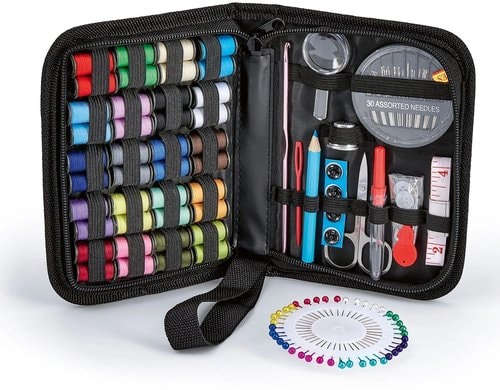 EASYmaxx Näh-Set schwarz 129-tlg. mit Etui Näh-Set