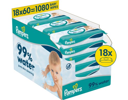 Pampers Feuchte Tücher 99% Wasser 18x60 18x60/ 1080Stk.
