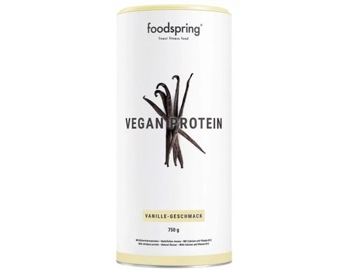 Foodspring Vegan Protein 750g Dose, Geschmack: Vanille