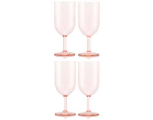 Bodum Okett Weisswein-G rosa Transparent rosa, 4Stk