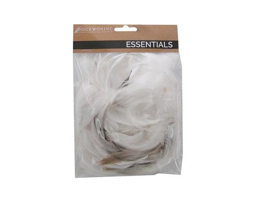 Chalet Federn im Beutel 15x2x20cm beige/weiss