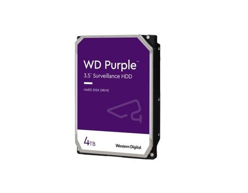 WD Purple 3.5 4TB 3.5, SATA 6GB/s, 5400rpm, 128MB, NVR