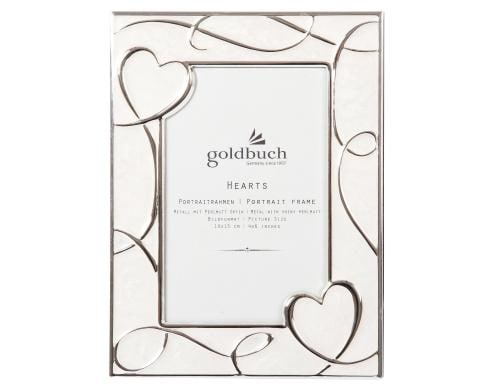 Goldbuch Bilderrahmen Hearts aus Metall Bild: 10x15cm, Rahmen: 15x20x1 cm