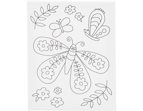 Creativ Company Keilrahmen mit Aufdruck 24 x 30 cm, Schmetterling
