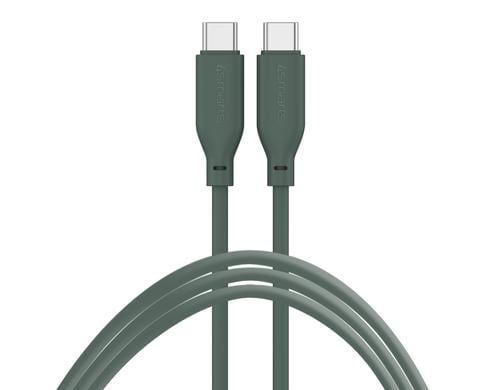 4smarts USB-C-C High Flex Silikon Kabel 60Watt: Farbe: Petrol, 1.5m