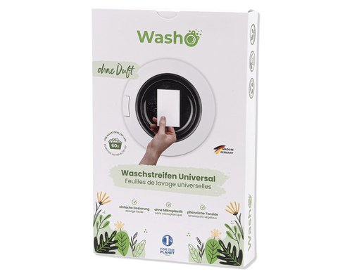 Washo Waschstreifen ohne Duft 60 Stück