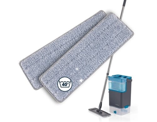 CLEANmaxx Ersatz-Wischtuch 31x10cm 2er Set Ersatzteil zum 2097030 und 2129130 Mopp