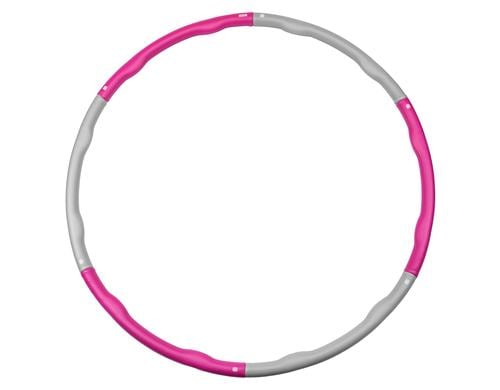 KOOR Hula Hoop Lulu 1.5 kg / 6-Segmente grau-magenta, 100cm Durchmesser