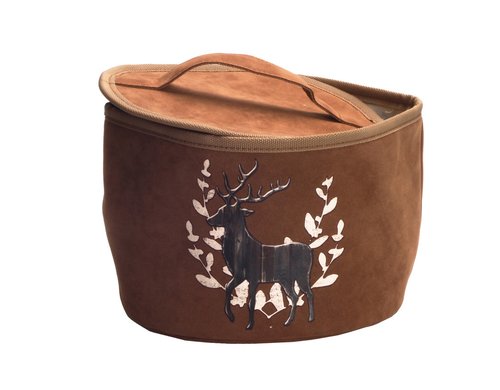 NOUVEL Kartoffelkorb Hirsch-Classic braun, 21 x 21 x 14 cm