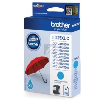 Tinte Brother LC-225XLC, cyan 1200 Seiten