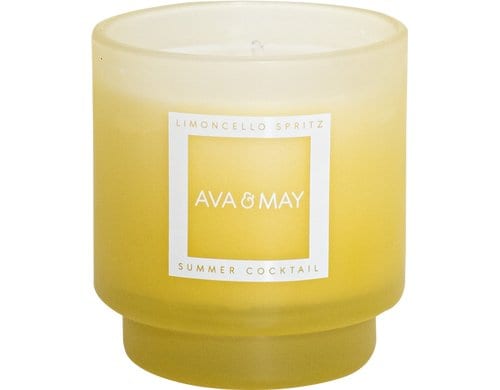 AVA & MAY Duftkerze Limoncello Spritz 200gr,9.5x8.5cm (HxD), Sojawachs,Brennd.45h