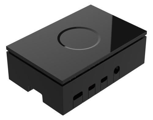 Gehäuse zu Raspberry Pi 4 Model B, (Pi 4B) Farbe: schwarz