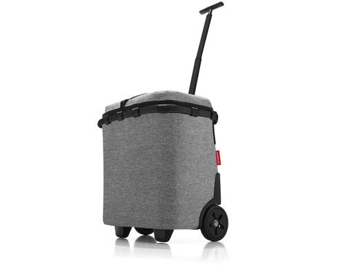 Reisenthel Einkaufsroller carrycruiser iso twist silver, 42 x 47.5 x 32 cm