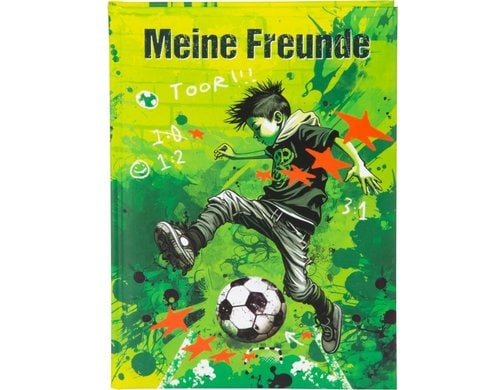 Goldbuch Freundebuch Stürmer 1 Stück, Grösse: A5, 88 Seiten Illustriert