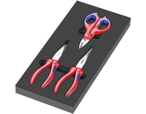 Wera 9781 Schaumstoffeinlage KNIPEX Zangen Zangen-Satz, 3-teilig