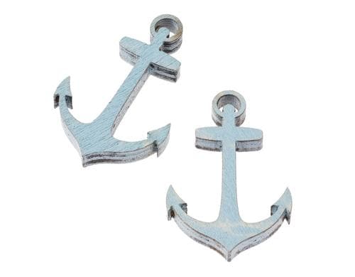 Hobbyfun Streuteile Anker 3.5 cm, 4 Stück, mit Klebepads