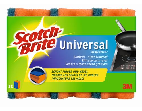 3M Scotch-Brite Schwamm Universal Inhalt 3 Stück, nicht kratzend