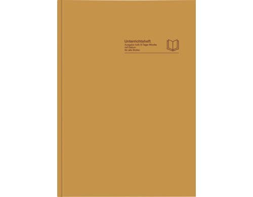 Clevs Unterrichtsheft mit Datum 2026/2027 Ausgabe Ad5d - für alle Stufen, gold, 52 KW