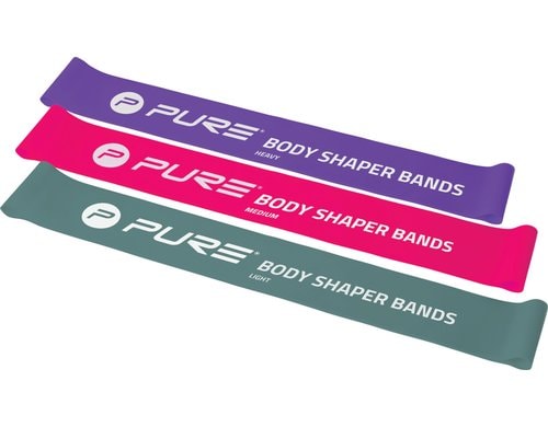 FTM, Fitnessband 3er-Set, leicht bis stark, 3 Wiederstandsstufen