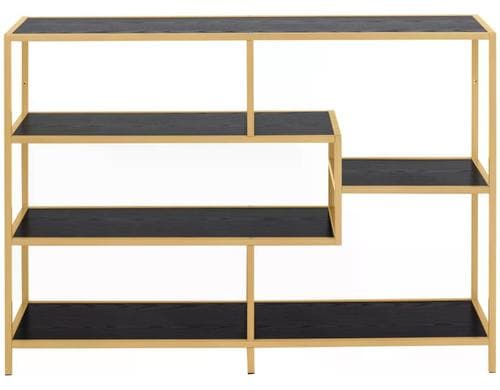 AC Design Regal Seaford Melamin/Stahl, 114x35x78 cm, Gold