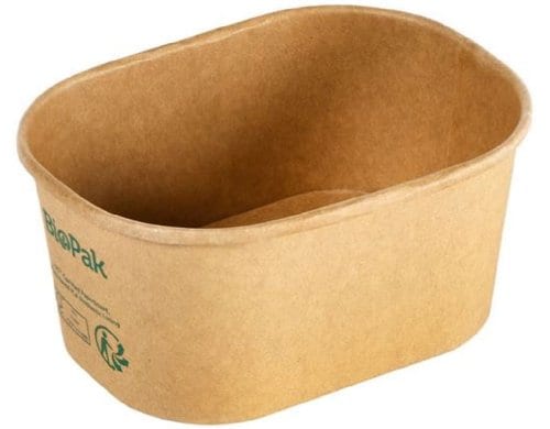 Biopak Brick Box Mini 250ml braun, ungeteilt, 60 Stk.