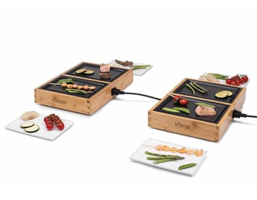Koenig Tischgrill Dinner for 4 230W, 4 Grillplatten, Kabellänge 2m, 4 Tell