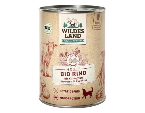 Wildesland Dog Adult BIO Rind, Kart., Zuc. 400g