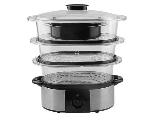 Ohmex Dampfgarer OHM-STC-1103 800W, 3 Einsätze