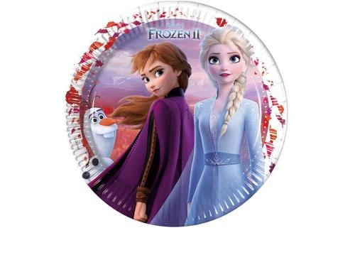 Frozen Pappteller D: 23 cm, 8 Stück, Papier