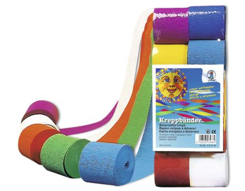 URSUS Kreppbänder 36 g/m2 10 Rollen/Farben, schwer entflammbar