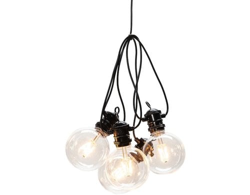 Konstsmide SOLAR-Lichterkette klar 10x LED bernsteinfarbe, inkl. Fernbedienung