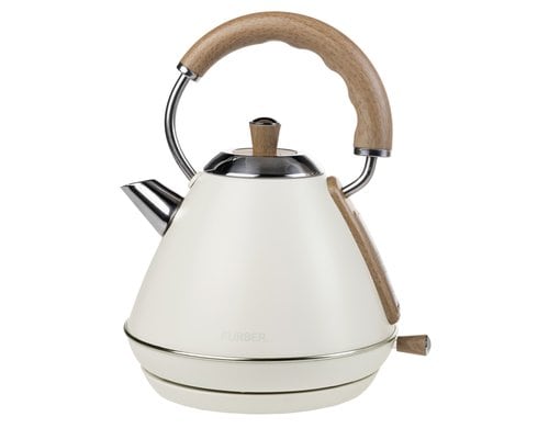 FURBER Wasserkocher 1.0L cream 1.0L, 1200W, Cream / Holz