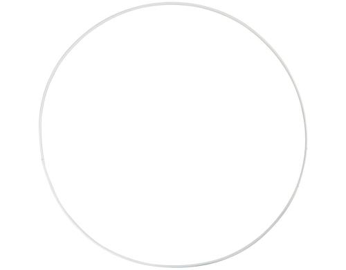 Creativ Company Metallring 30 cm 5 Stück, 3 mm, weiss