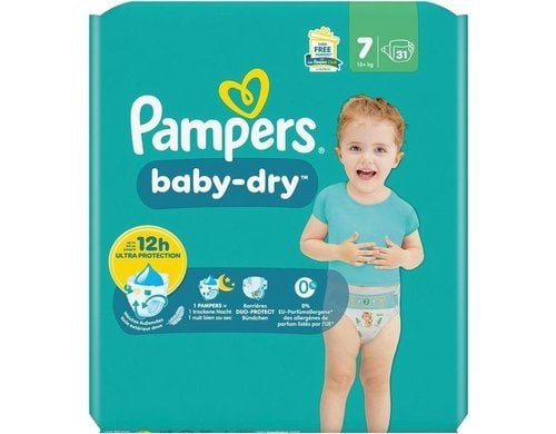 Pampers Baby Dry Windeln Gr.7 15+kg / 31 Stück