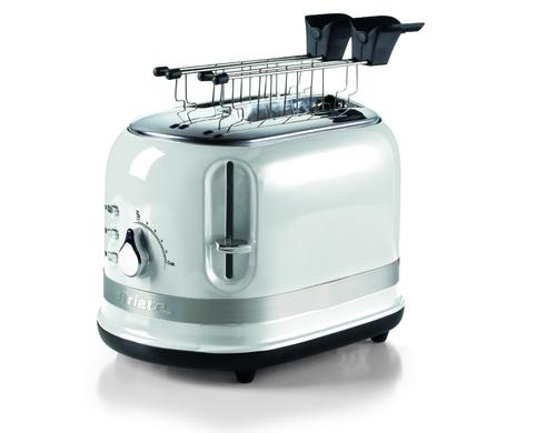 Ariete Toaster Vintage ARI-149-MOD-WH 815W, 230V, 2 Scheiben, 6 Stufen