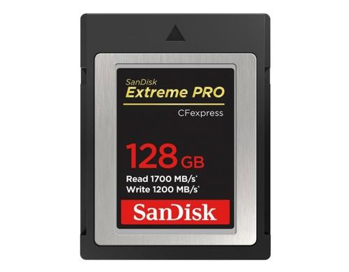 SanDisk CFexpress Extreme Pro 128GB Typ B Lesen 1700MB/s, Schreiben 1200MB/s