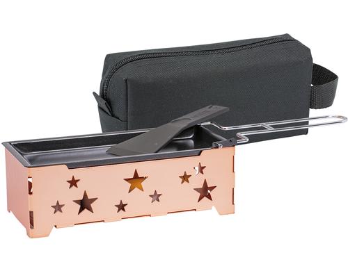 Kadastar Kerzenraclette 2go Rose Star 19x 9.8x7.2cm, mit 4 Rechaudkerzen, Tragebe