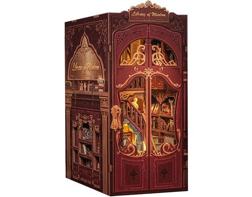 Cutebee Library of Wisdom CNG-DC03 Book Nook, Holzbausatz, inkl. LED