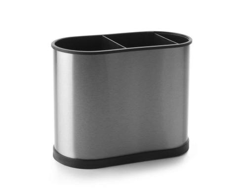 Ibili Utensilienhalter silber 22 cm x 18 cm, Edelstahl, Kunststoff