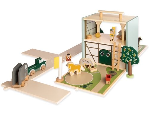 Spielwelt Reiterhof Lise mit Zubehör