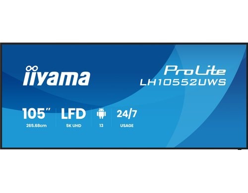 Iiyama LH10552UWS-B1AG 105, IPS, 5K, 500cd, OPS Slot, Android
