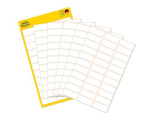 Avery Zweckform Etik. 20x8mm Vielzweck Inhalt: 234 Etik. / 6 Blatt