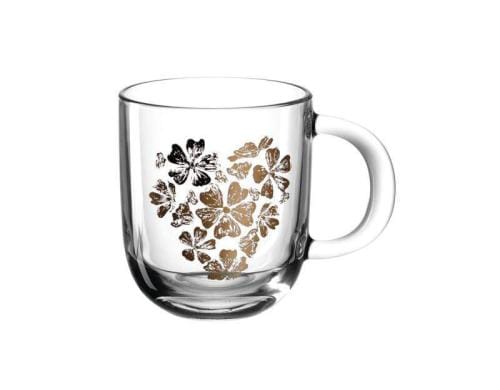 Leonardo Tasse Emozione 400ml Blumenherz 1 Stück, HxD: 10x9, Vol: 400ml Glas