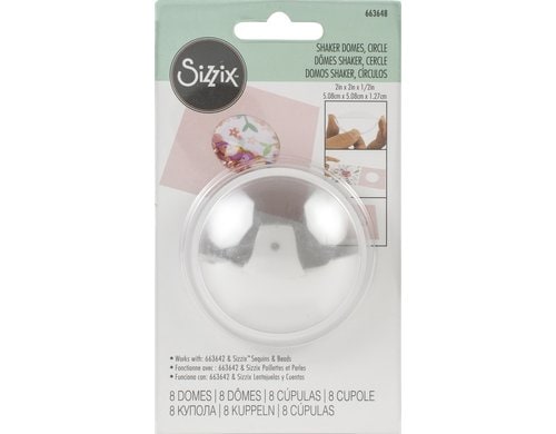 Sizzix Schüttelkuppel 3D Kreis 2 Shaker Domes 8PK